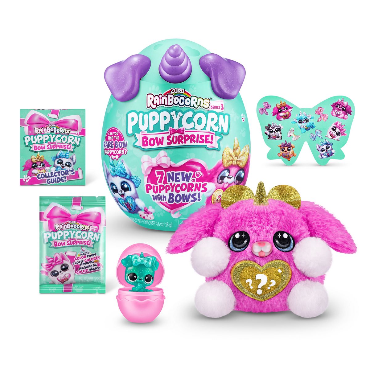 Huevo Sorpresa Puppycorn Rainbocorns - Morado